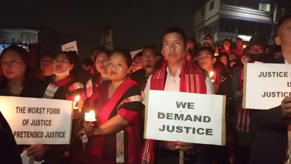Hundreds join candlelight vigil in protest against ‘custodial death’ of Naga youth in Assam